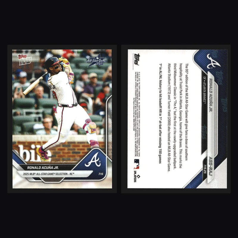 2025 Topps NOW #ASG-RAJ Ronald Acuna Jr Braves All-Star Game Selection NL