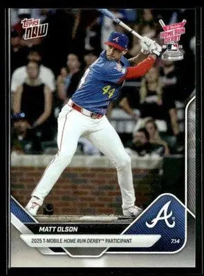 2025 Topps Now Home Run Derby #HRD-8 Matt Olson - Baseball Card Single