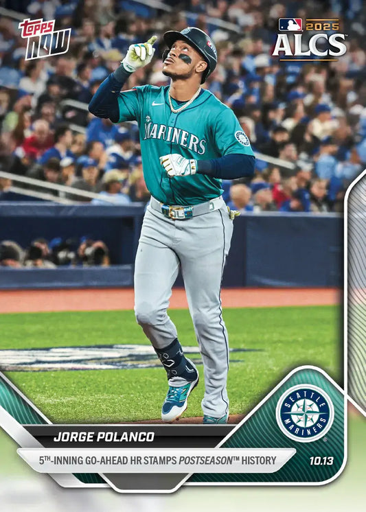 2025 Topps Now Jorge Polanco Card 864 5th Inning Go-Ahead Seattle Mariners - Baseball Card Single