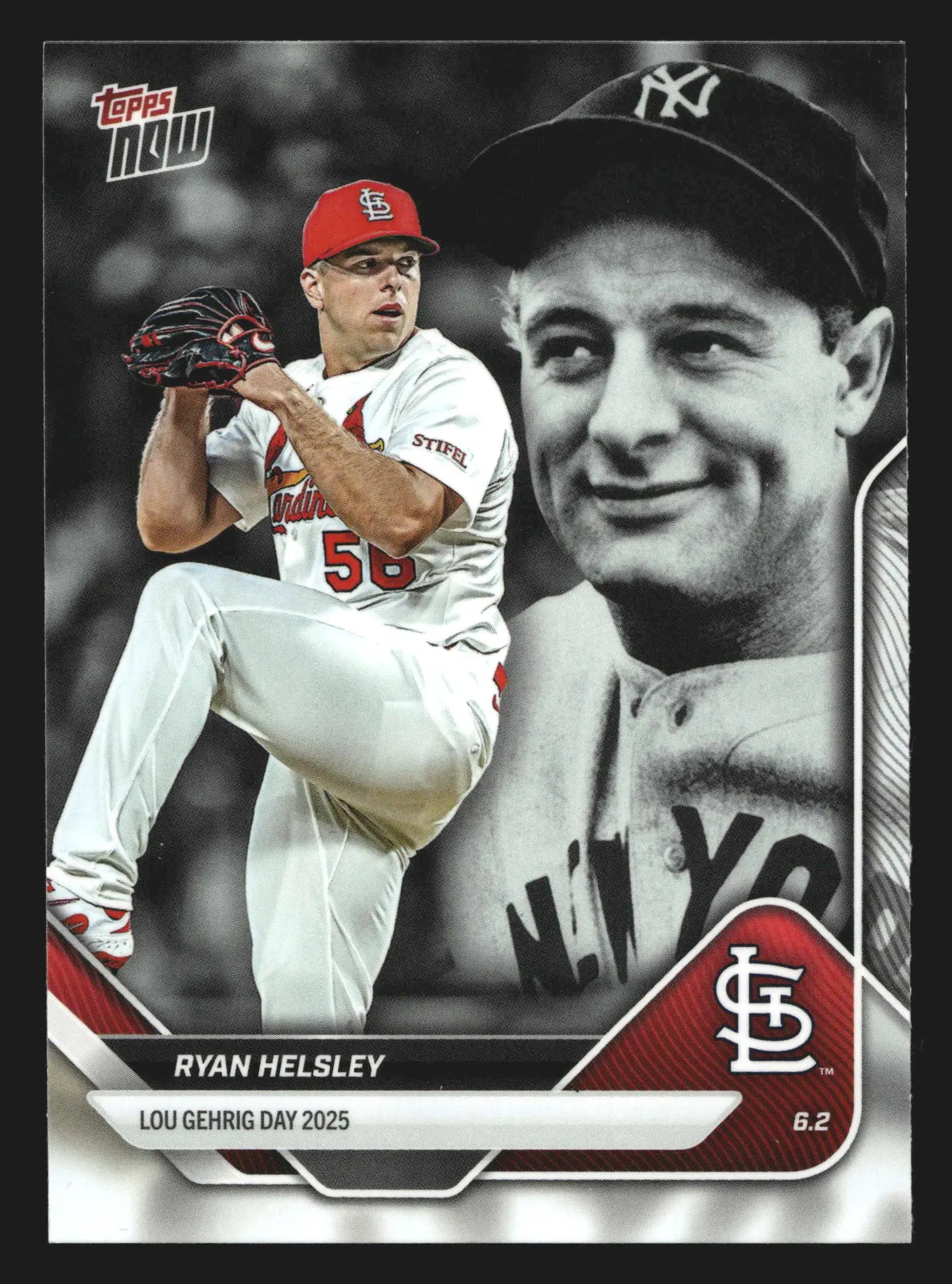 2025 Topps NOW #LGD-RH Ryan Helsley Cardinals Lou Gehrig Day 2025 - Baseball Card Single