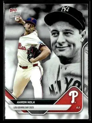 2025 Topps Now Lou Gehrig Day: Presented by Sarah Langs #LGD-AN Aaron Nola - Baseball Card Single