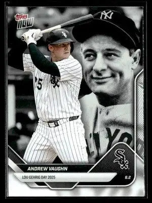 2025 Topps Now Lou Gehrig Day: Presented by Sarah Langs #LGD-AV Andrew Vaughn - Baseball Card Single