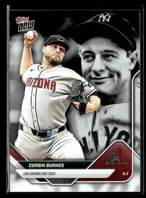 2025 Topps Now Lou Gehrig Day: Presented by Sarah Langs #LGD-CB Corbin Burnes
