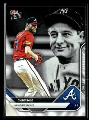 2025 Topps Now Lou Gehrig Day: Presented by Sarah Langs #LGD-CS Chris Sale - Baseball Card Single