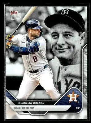 2025 Topps Now Lou Gehrig Day: Presented by Sarah Langs #LGD-CW Christian Walker - Baseball Card Single