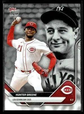 2025 Topps Now Lou Gehrig Day: Presented by Sarah Langs #LGD-HG Hunter Greene - Baseball Card Single