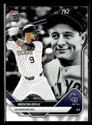 2025 Topps Now Lou Gehrig Day: Presented by Sarah Langs #LGD-SH Brenton Doyle - Baseball Card Single
