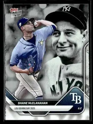 2025 Topps Now Lou Gehrig Day: Presented by Sarah Langs #LGD-SM Shane McClanahan - Baseball Card Single