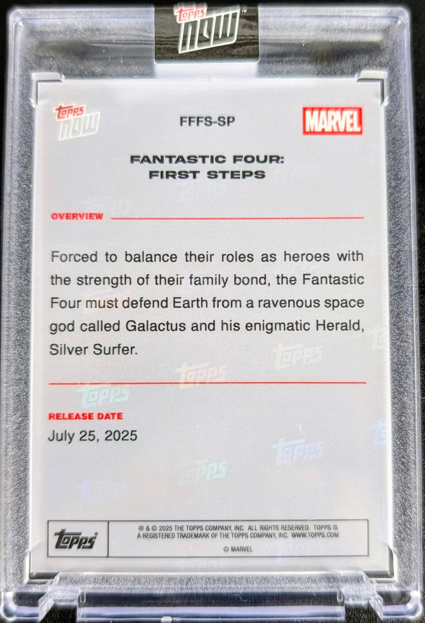 2025 Topps Now Marvel Fantastic Four: First Steps FFFS-SP - Marvel Card Single