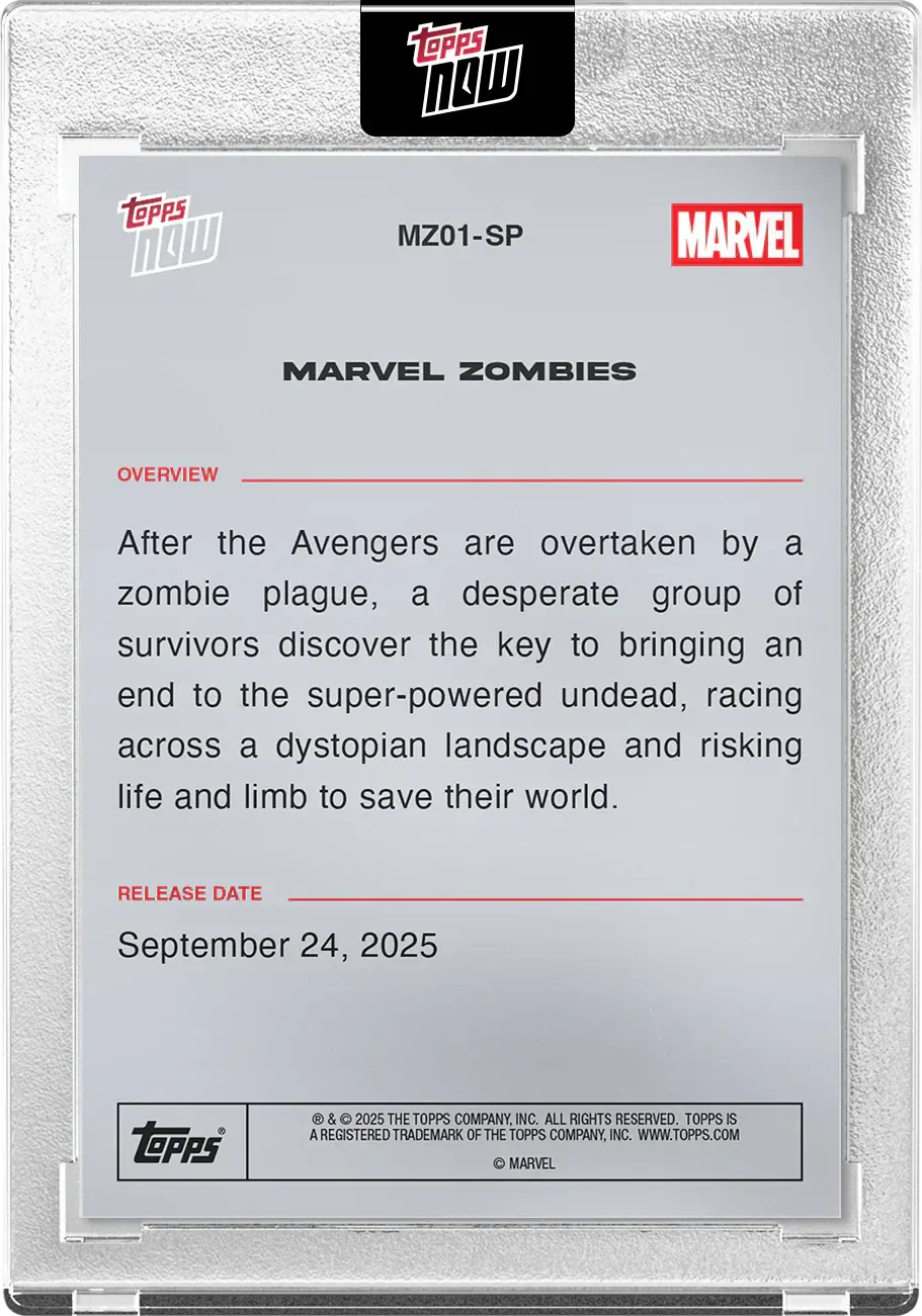 2025 Topps Now Marvel Zombies MZ01 - Non-Sport Single