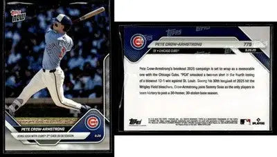 2025 Topps Now PETE CROW-ARMSTRONG #775 [Base] Chicago Cubs