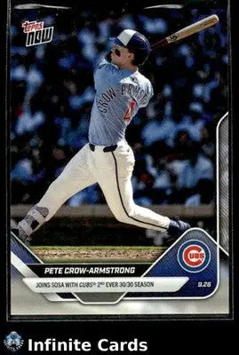 2025 Topps Now PETE CROW-ARMSTRONG #775 [Base] Chicago Cubs