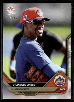 2025 Topps Now Road to Opening Day Francisco Lindor #OD-176 Gold Foil #/25