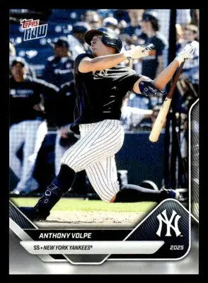 2025 Topps Now Road to Opening Day New York Yankees #OD-25 Anthony Volpe - Baseball Card Single