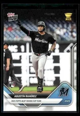 2025 Topps Now Rookie Cup Agustin Ramirez #RC-9 Miami Marlins - Baseball Card Single