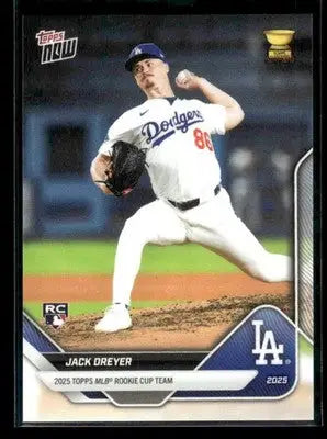 2025 Topps Now Rookie Cup Jack Dreyer #RC-12 RC Los Angeles Dodgers - Baseball Card Single