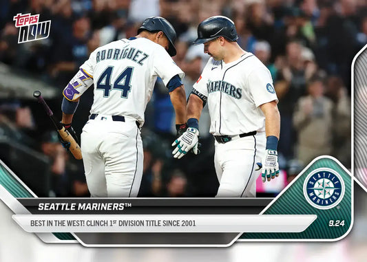 2025 Topps Now Seattle Mariners Division Title Card 762 - Baseball Card Single