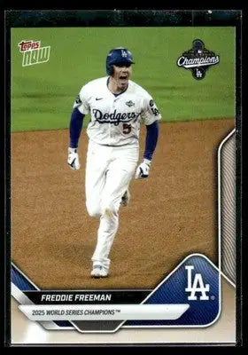 2025 Topps Now WS Champions Los Angeles Dodgers Freddie Freeman #WS-5SP