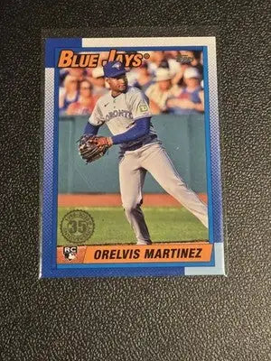 2025 Topps Orelvis Martinez 1990 Topps Baseball 35th Anniversary - Baseball Card Single
