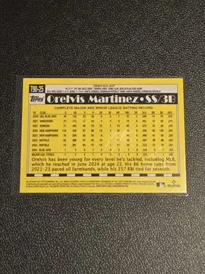 2025 Topps Orelvis Martinez 1990 Topps Baseball 35th Anniversary - Baseball Card Single