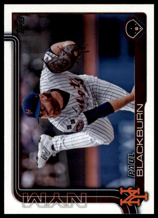 2025 Topps Paul Blackburn 329 New York Mets NM - Baseball Card Single