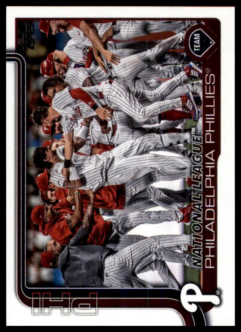 2025 Topps Philadelphia Phillies 159 Philadelphia Phillies NM - Baseball Card Single