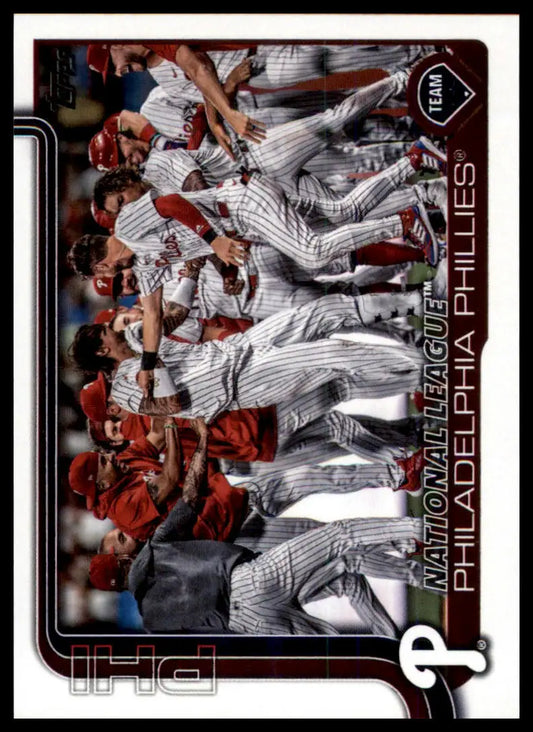 2025 Topps Philadelphia Phillies 159 Philadelphia Phillies NM - Baseball Card Single