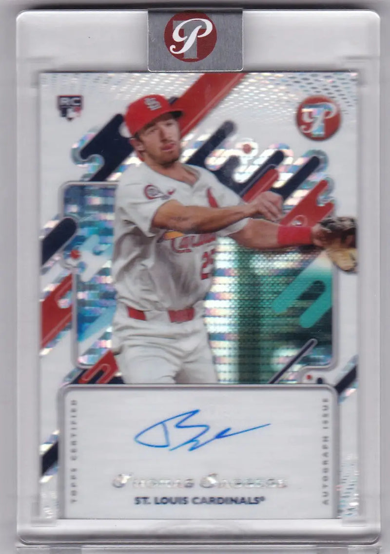2025 Topps Pristine #PR-TS Thomas Saggese RC St Louis Cardinals - Baseball Card Single