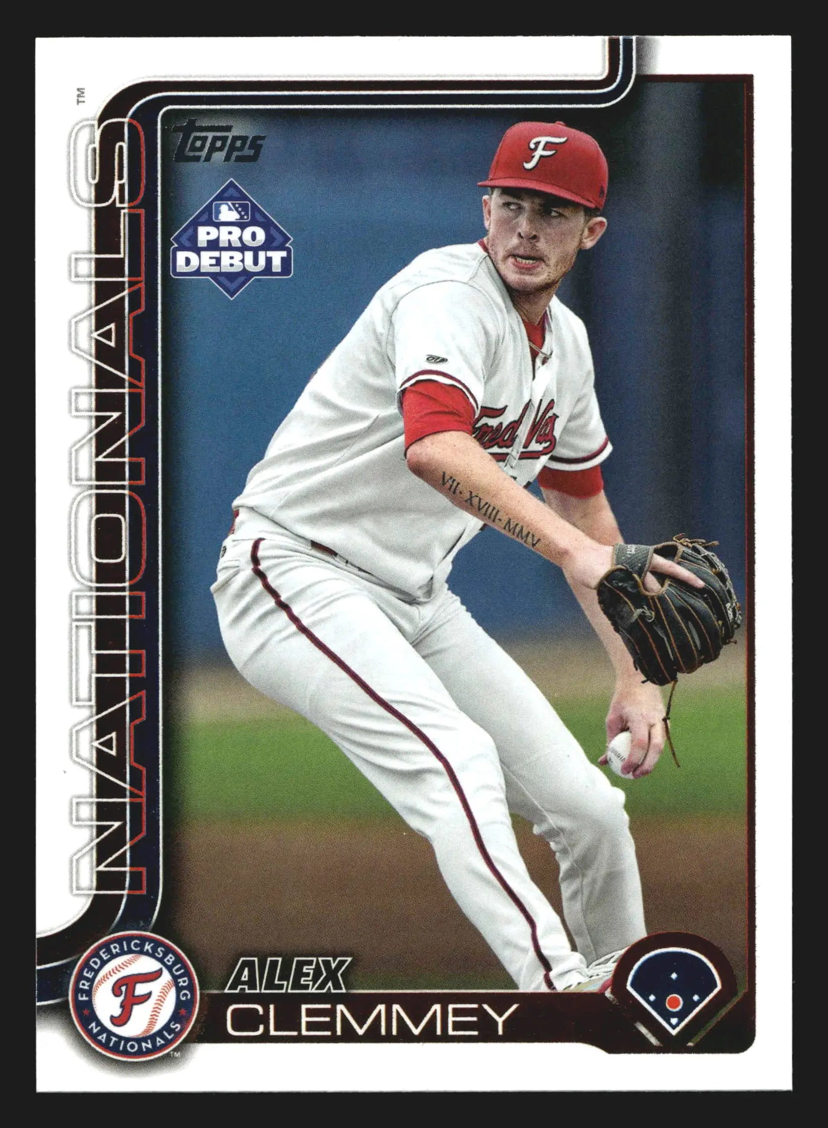 2025 Topps Pro Debut Alex Clemmey #PD-14 Fredericksburg Nationals - Baseball Card Single