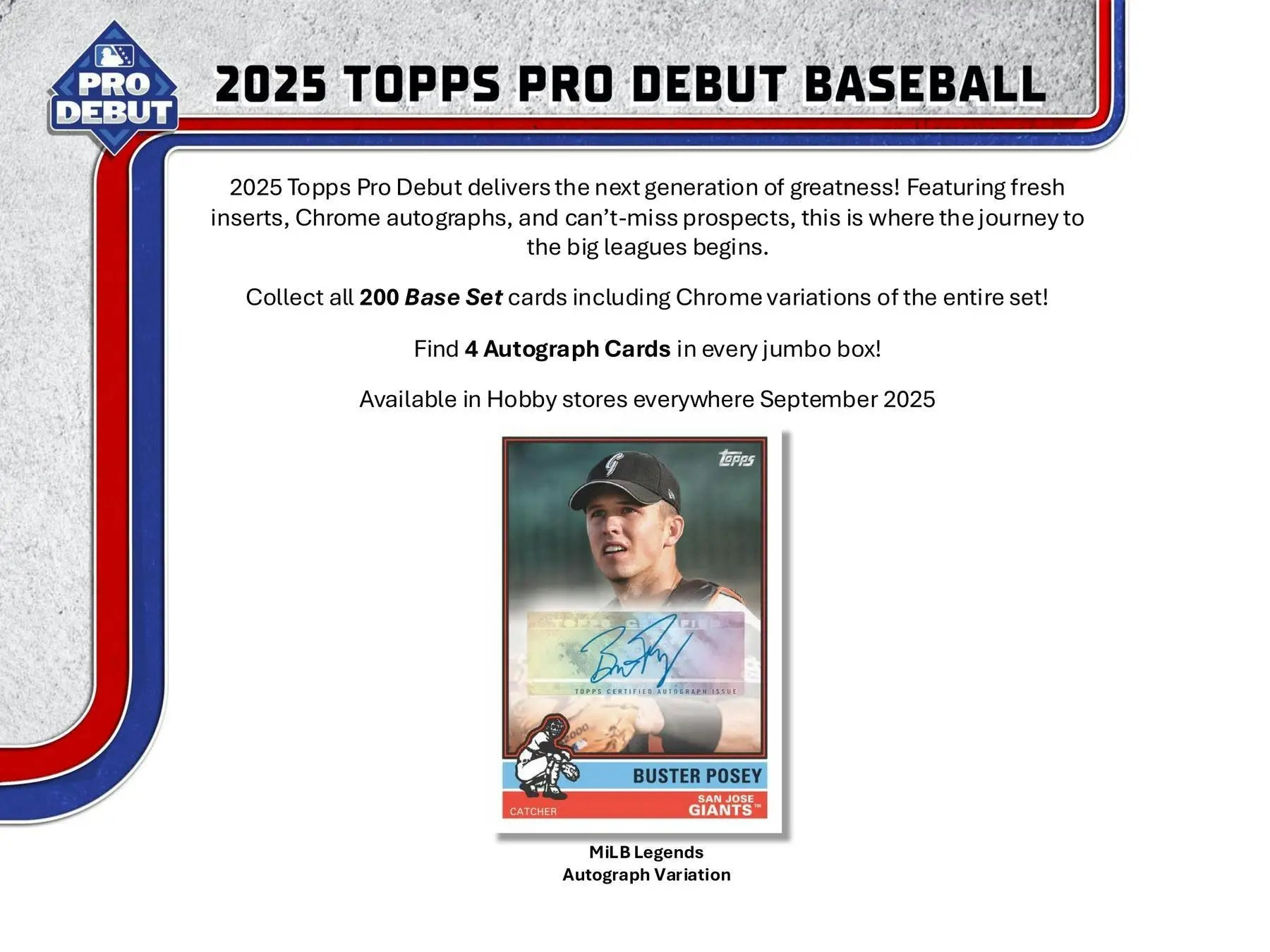 2025 Topps Pro Debut Baseball Hobby Jumbo Box | Columbia Sports Cards - Sports Card Hobby Boxes