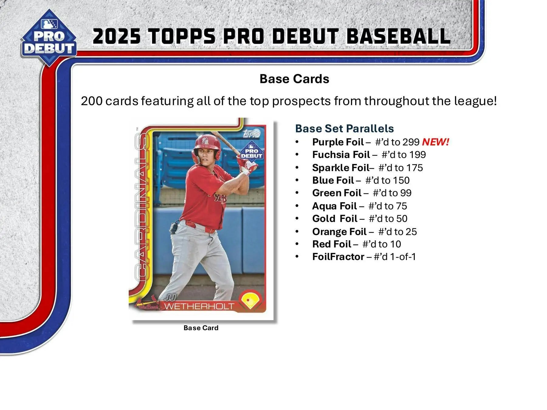 2025 Topps Pro Debut Baseball Hobby Jumbo Box | Columbia Sports Cards - Sports Card Hobby Boxes