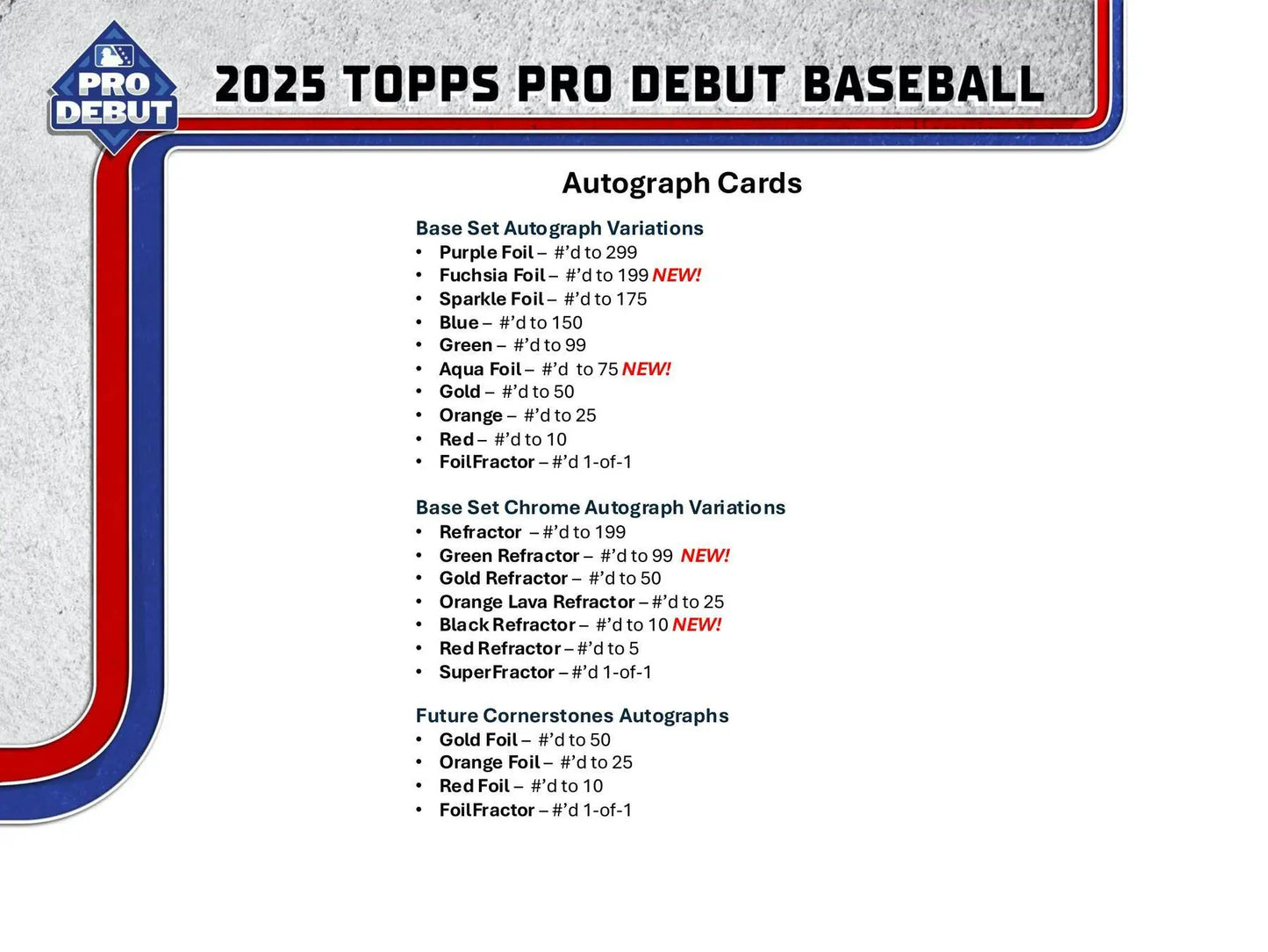 2025 Topps Pro Debut Baseball Hobby Jumbo Box | Columbia Sports Cards - Sports Card Hobby Boxes