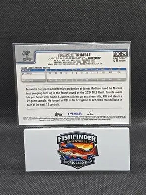 2025 Topps Pro Debut - Chrome Fenwick Trimble #PDC-29 Blue Wave Refractor /150 - Baseball Card Single