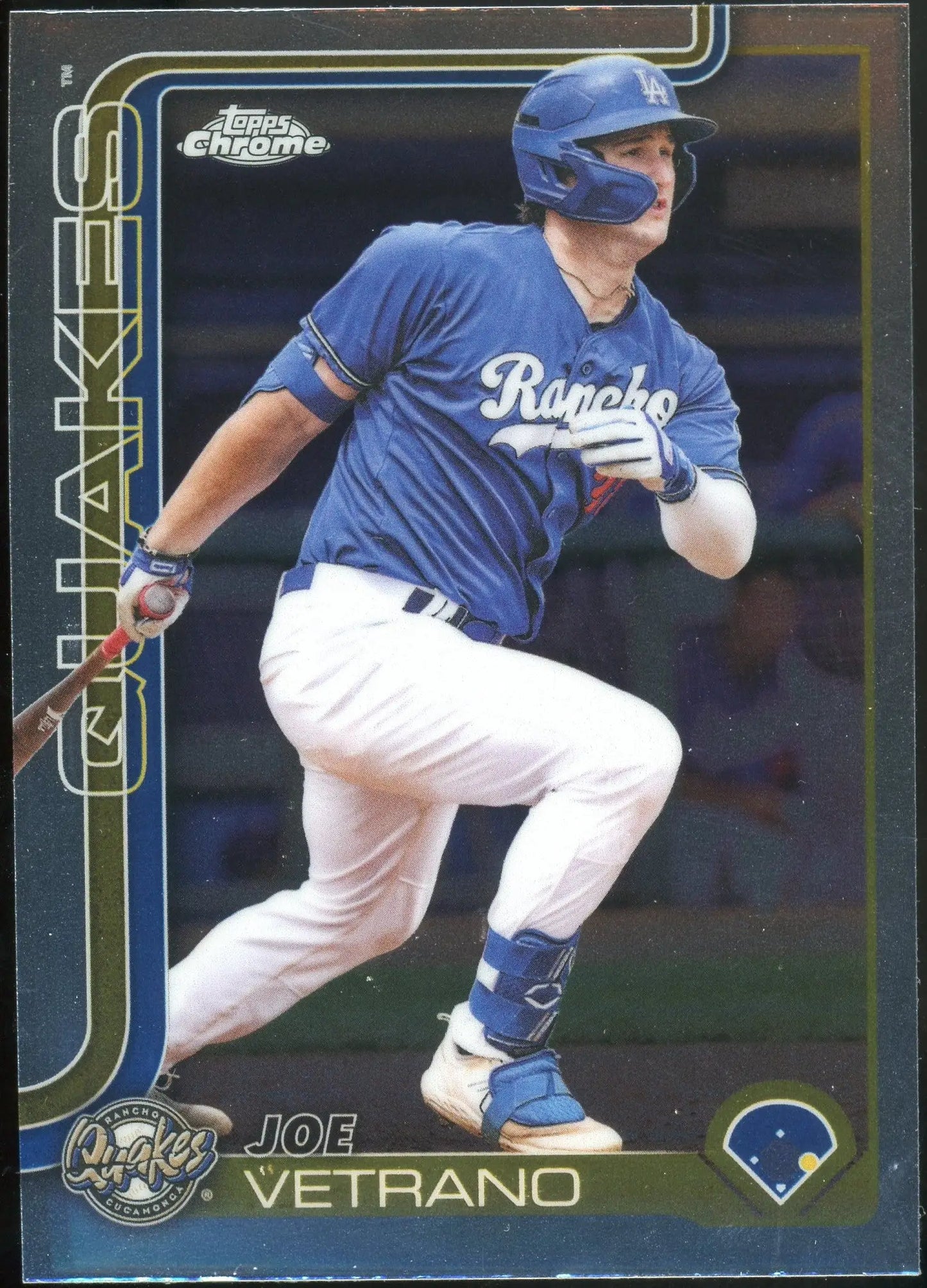 2025 Topps Pro Debut Chrome Joe Vetrano #PDC-63 Rancho Cucamonga Quakes - Baseball Card Single
