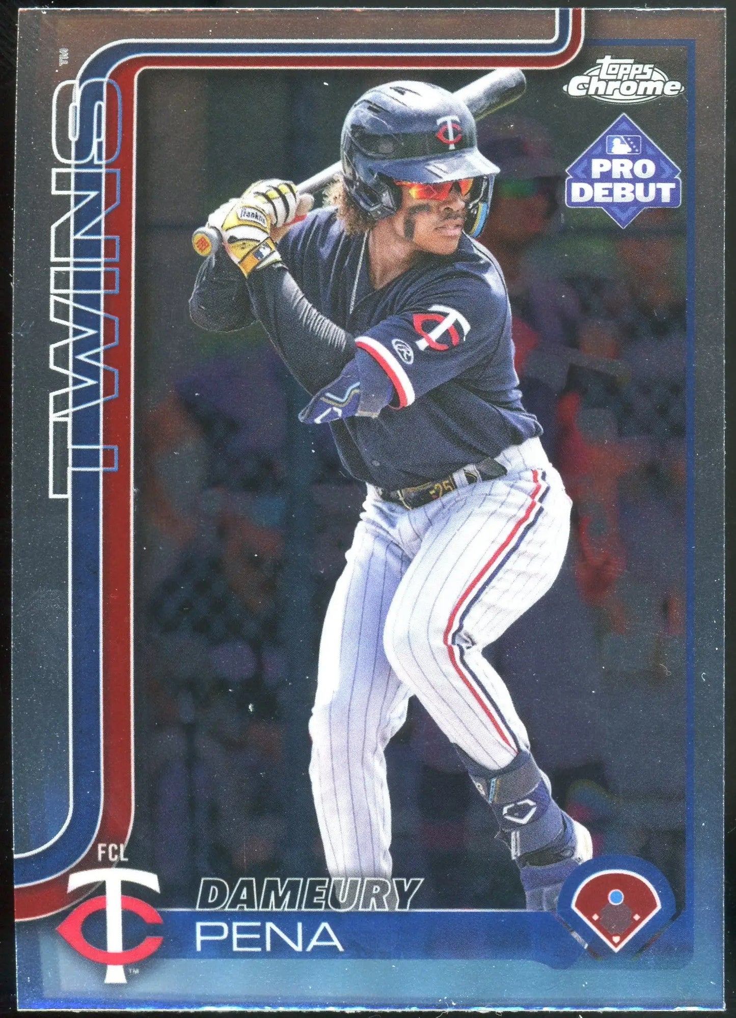 2025 Topps Pro Debut Chrome #PDC-102 Dameury Pena FCL Twins - Baseball Card Single