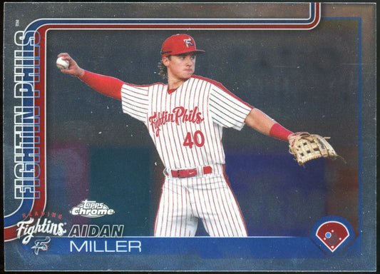 2025 Topps Pro Debut Chrome #PDC-113 Aidan Miller Phillies - Baseball Card Single