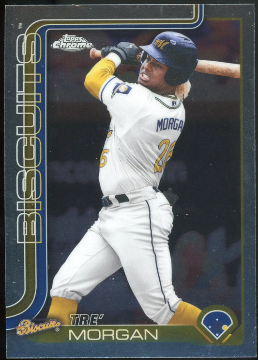 2025 Topps Pro Debut Chrome #PDC-87 Tre’ Morgan Rays - Baseball Card Single