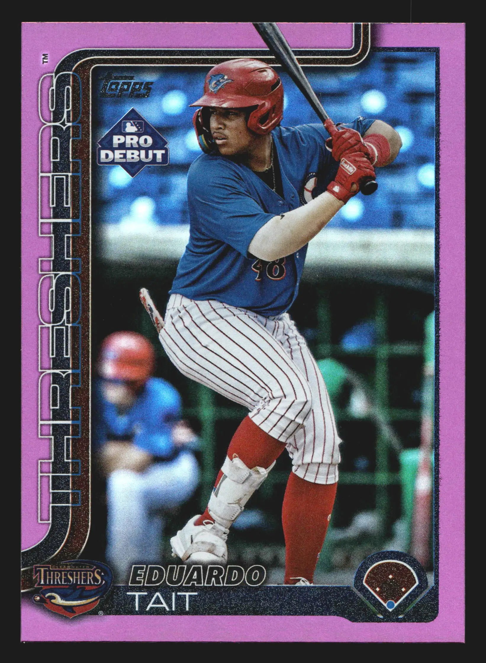 2025 Topps Pro Debut Eduardo Tait #PD-173 Fuchsia Foil /199 Threshers - Baseball Card Single