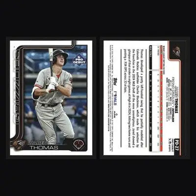 2025 Topps Pro Debut Jared Thomas #PD-27 Fresno Grizzlies Rockies - Baseball Card Single