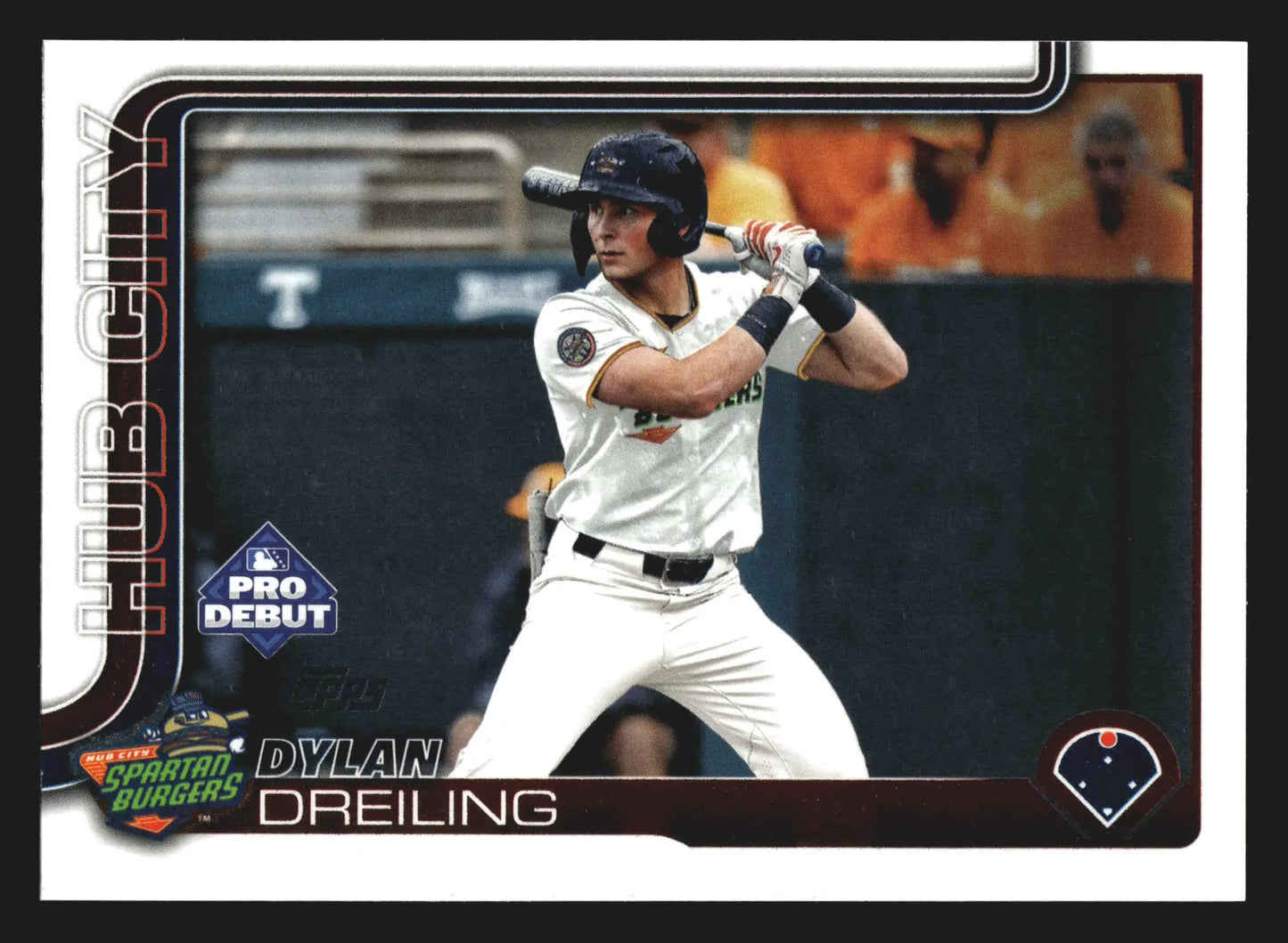 2025 Topps Pro Debut #PD-115 Dylan Dreiling Hub City Spartanburgers Rangers