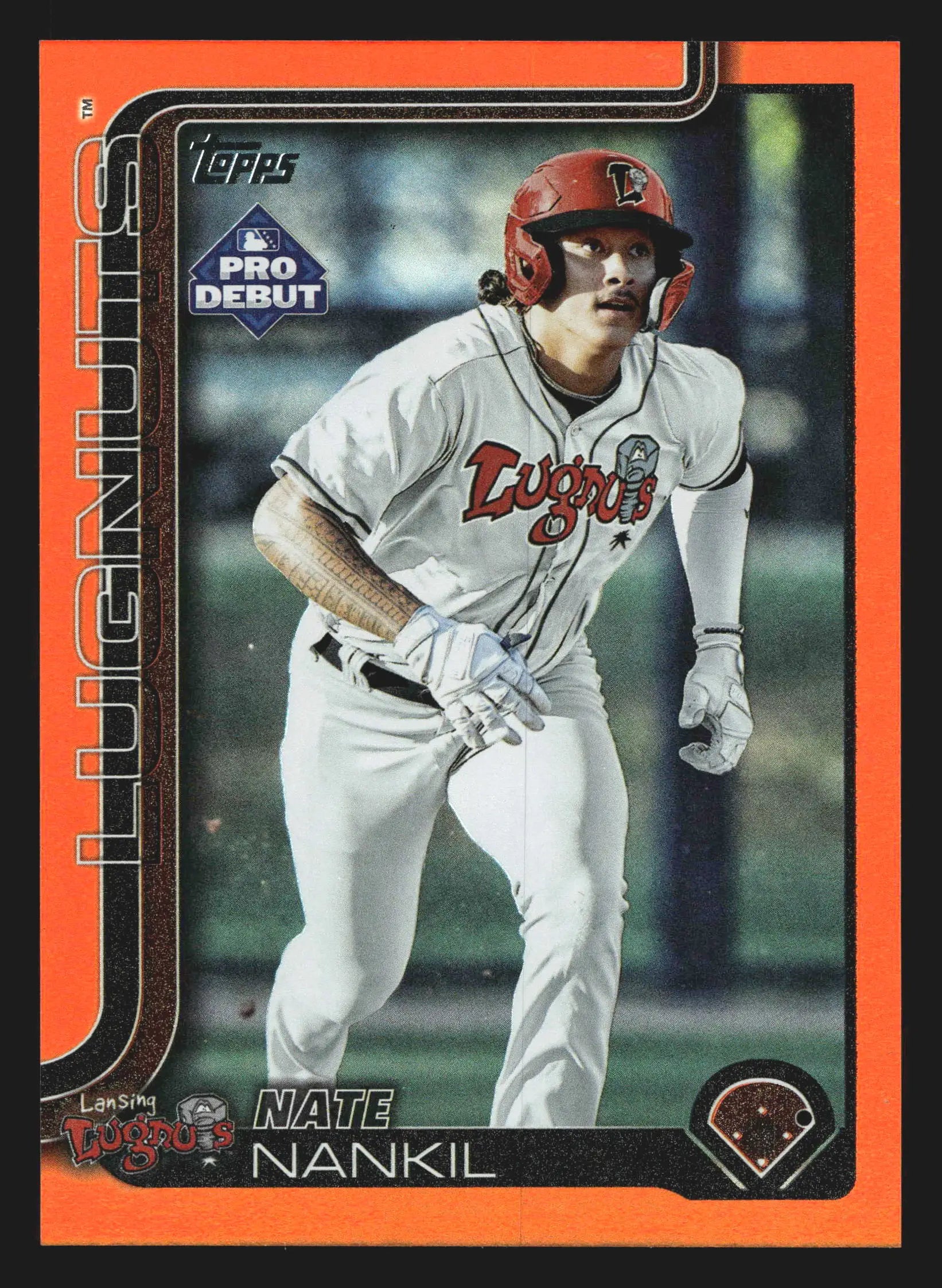 2025 Topps Pro Debut #PD-143 Nate Nankil Orange Foil /25 Lugnuts Athletics - Baseball Card Single