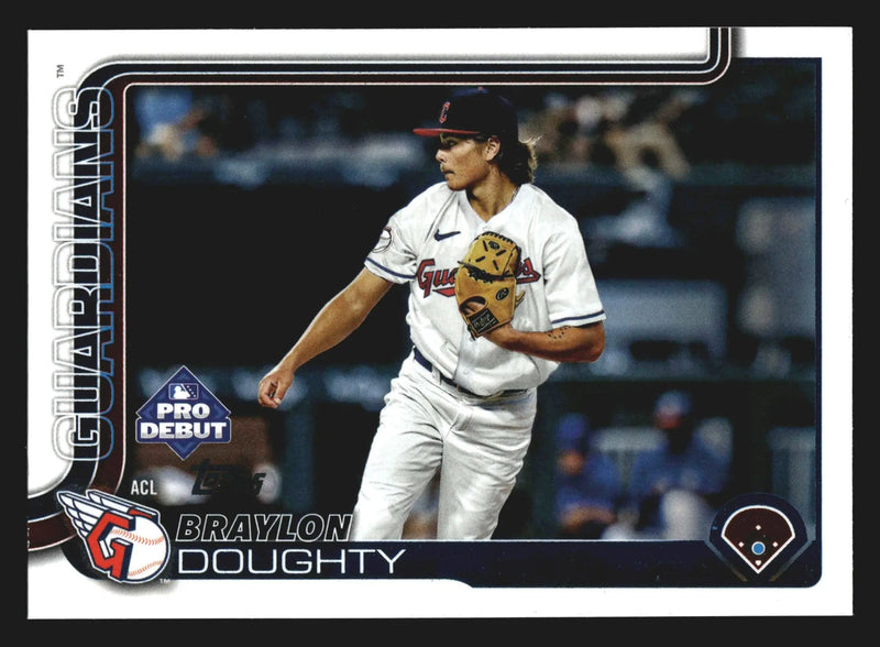 2025 Topps Pro Debut #PD-22 Braylon Doughty ACL Guardians Prospect