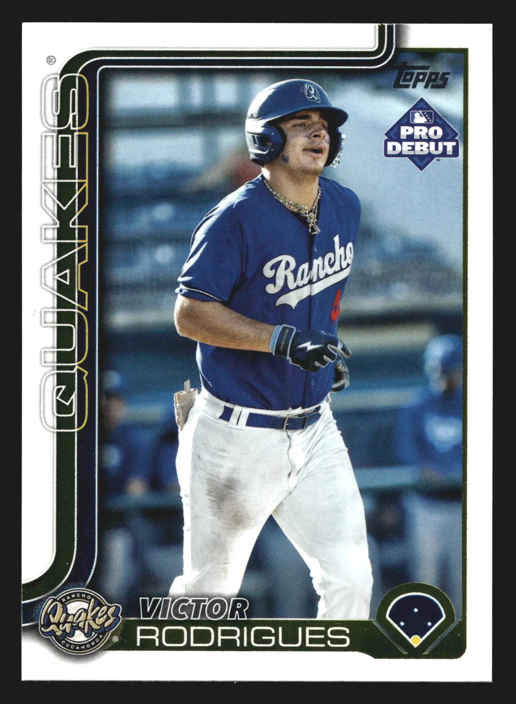 2025 Topps Pro Debut #PD-66 Victor Rodrigues Rancho Cucamonga Dodgers - Baseball Card Single