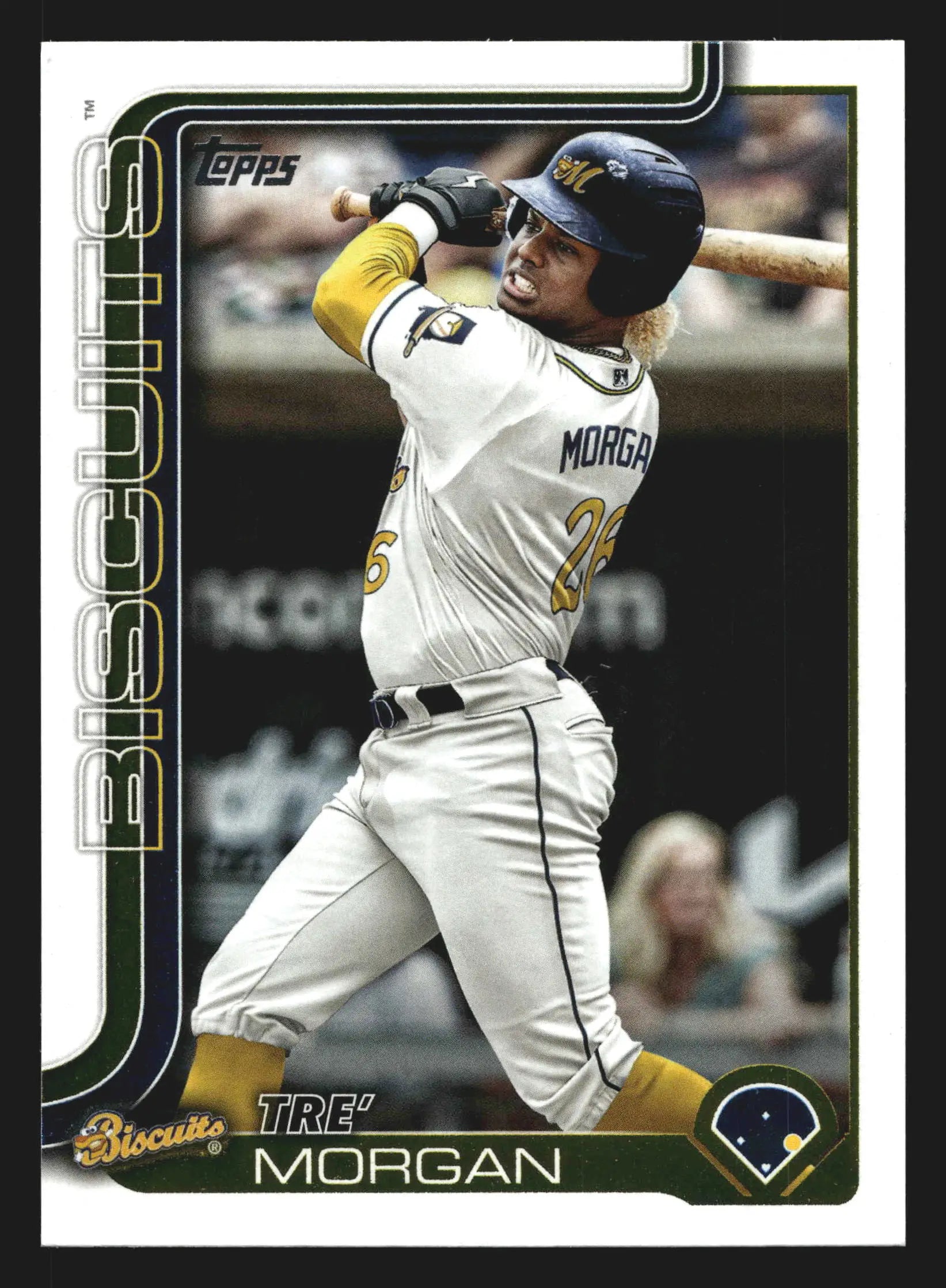 2025 Topps Pro Debut #PD-87 Tre’ Morgan Montgomery Biscuits Rays - Baseball Card Single