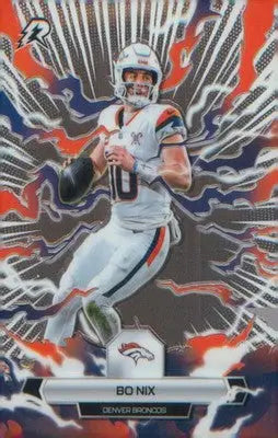 2025 Topps Resurgence Bo Nix #28 Blue & Orange Spark (Color Match) - Broncos - Football Card Single