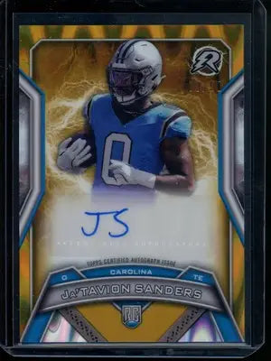 2025 Topps Resurgence Rookie Signatures Ja’Tavion Sanders #RRS-JS Autograph RC - Football Card Single