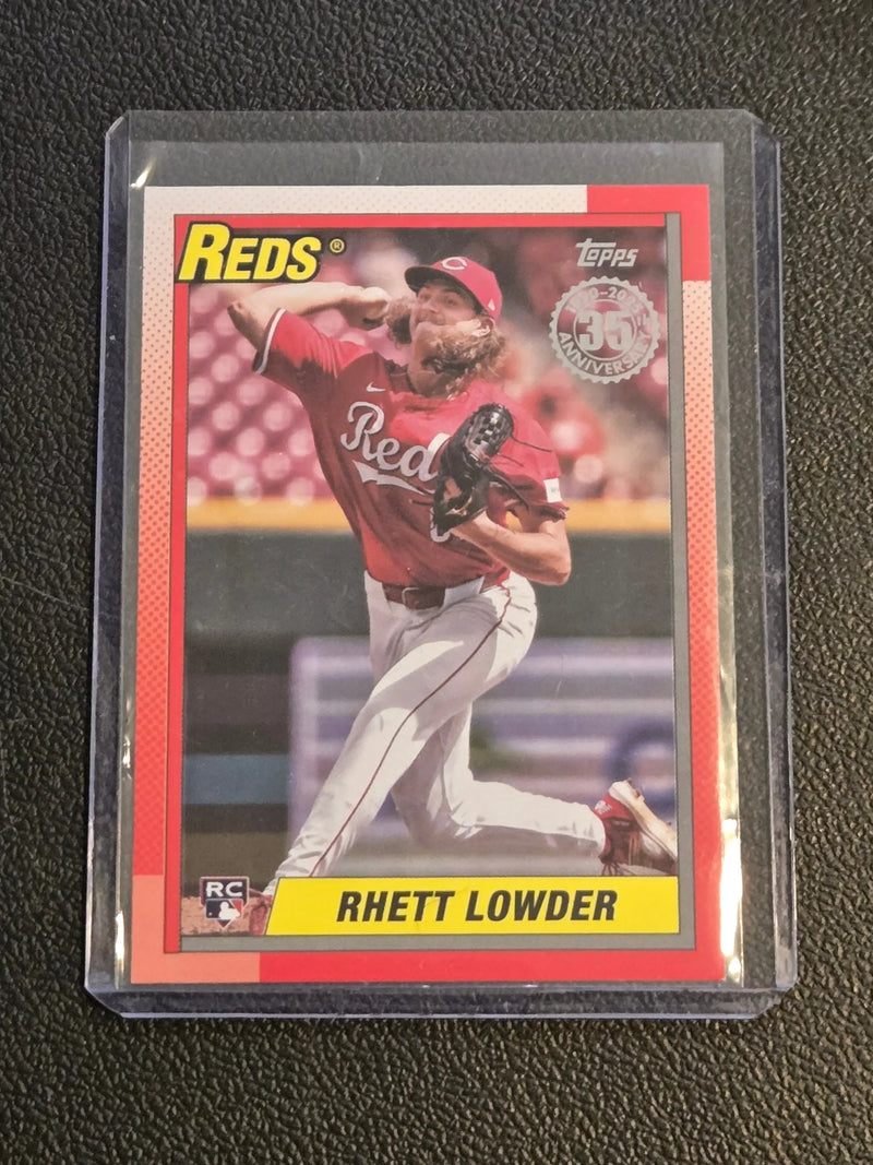 2025 Topps Rhett Lowder 1990 Topps Baseball 35th Anniversary (Series One) - Baseball Card Single