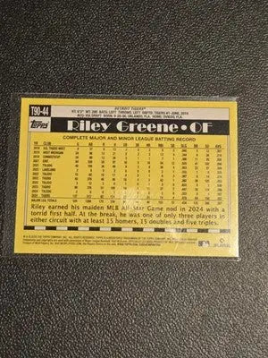 2025 Topps Riley Greene 1990 Topps Baseball 35th Anniversary (Series One) - Baseball Card Single