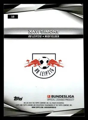 2025 Topps Sapphire Edition Bundesliga #59 Xavi Simons - Soccer Card Single