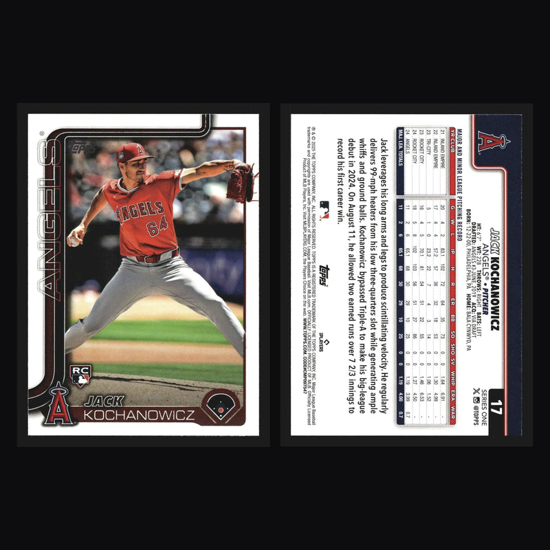 2025 Topps Series 1 #17 Jack Kochanowicz Angels RC